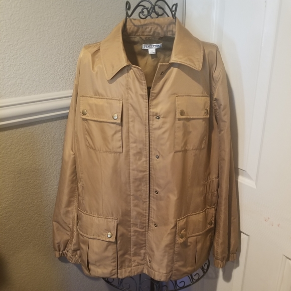 Pendleton Light Weight Wind Breaker Like Light Weight Lined Jacket Size Large - Picture 3 of 9